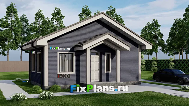 Проект бани 6 на 9, площадью 40 м² с комнатой отдыха и санузлом