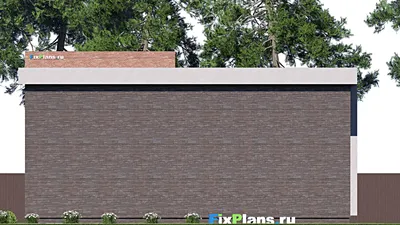 Проект двухэтажного дома 7 на 15, площадью 130 м² с балконом и 4 спальнями (F-18377) — фасад 6