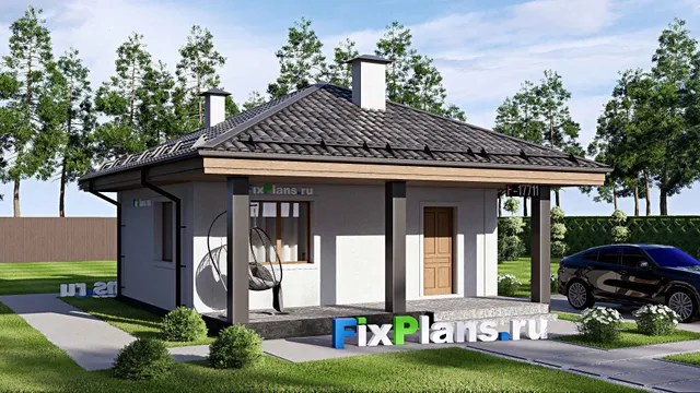 Проект бани 8 на 9, площадью 50 м² с терассой, санузлом и спальней