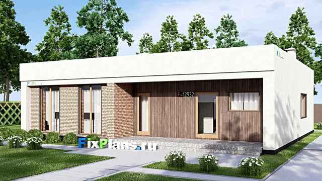 Проект одноэтажного дома 15 на 16, площадью 190 м² с террасой и 3 спальнями