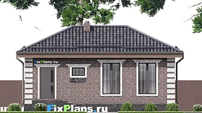 Проект бани 9 на 10, площадью 90 м² с терассой и санузлом — фасад 3