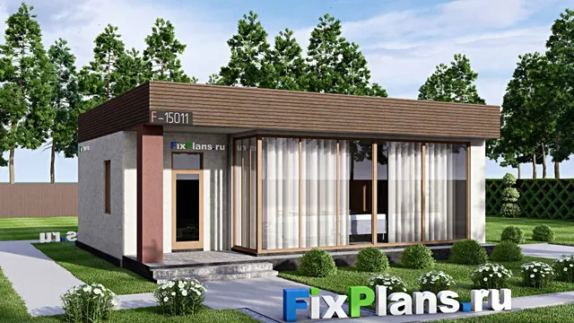 Проект бани 9 на 11, площадью 70 м² с комнатой отдыха, терассой и санузлом