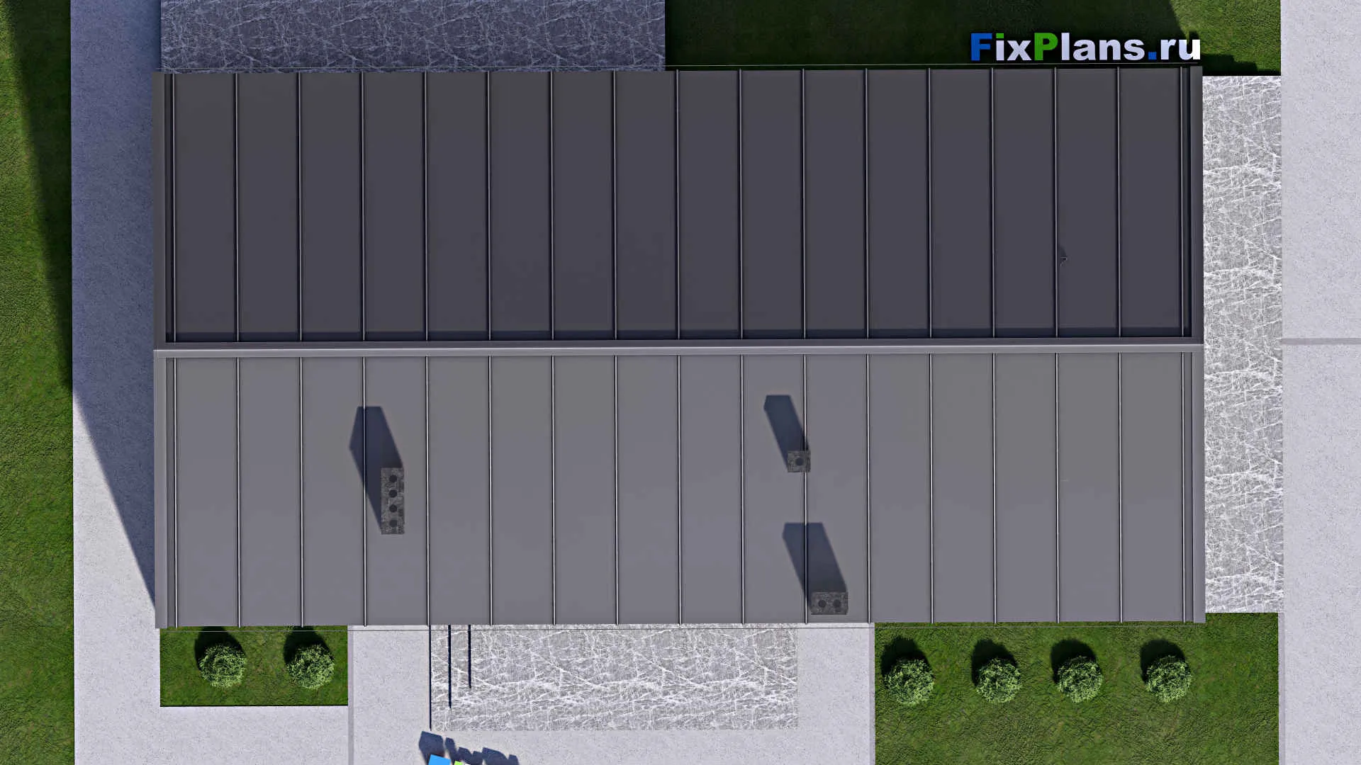 F-16550 - Проект дома с мансардой 13 на 19, площадью 250 м² с 3 спальнями