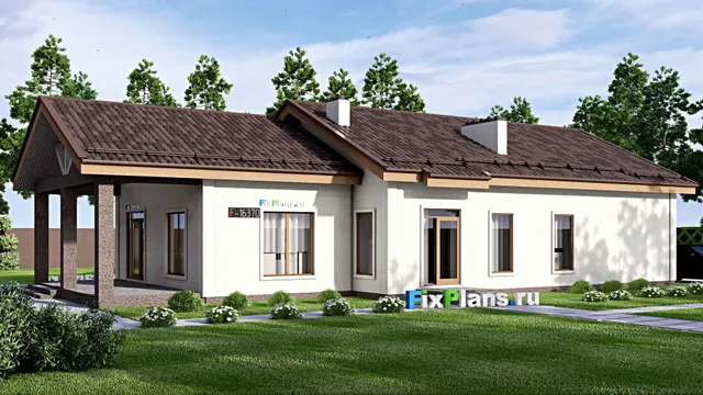Проект одноэтажного дома 13 на 22, площадью 190 м² с 4 спальнями