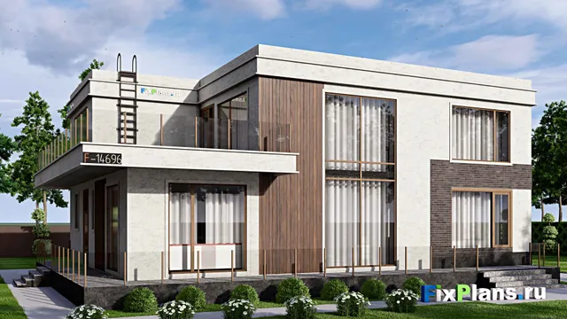 Проект двухэтажного дома 13 на 18, площадью 350 м² с террасой, балконом, баней, бассейном и 3 спальнями