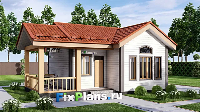 Проект бани 8 на 10, площадью 60 м² с комнатой отдыха