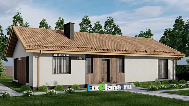 Проект одноэтажного дома 11 на 18, площадью 140 м² с 3 спальнями
