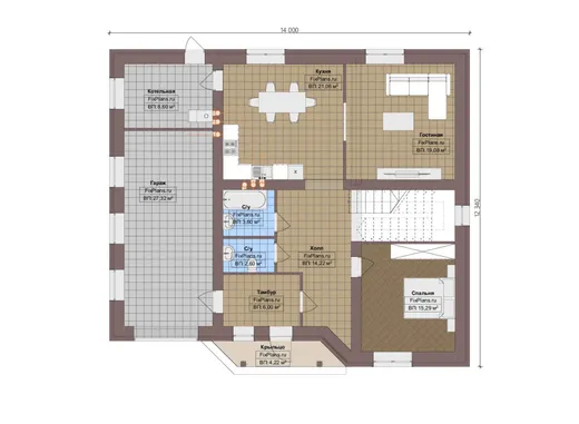 Планировка проекта F-4598