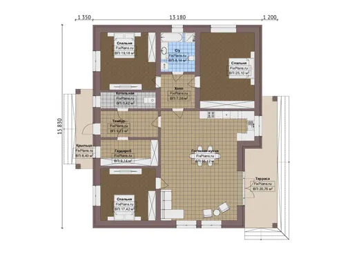 Планировка проекта F-0683