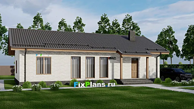 Проект одноэтажного дома 10 на 17, площадью 140 м² с террасой и 3 спальнями