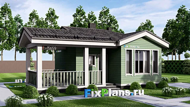 Проект бани 8 на 11, площадью 60 м² с комнатой отдыха, терассой и санузлом