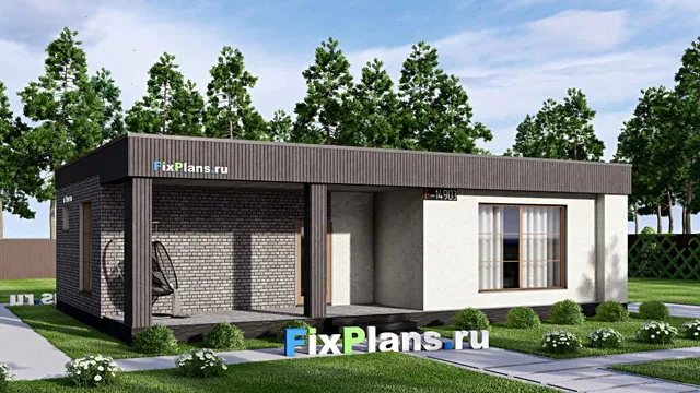 Проект бани 9 на 13, площадью 110 м² с терассой, санузлом и спальней