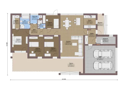 Планировка проекта F-16217