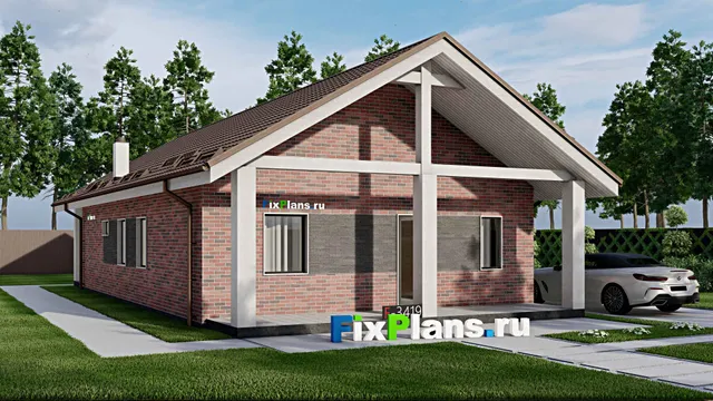 Проект одноэтажного дома 10 на 15, площадью 150 м² с террасой и 4 спальнями