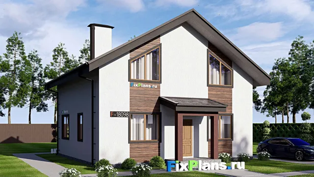 Проект дома с мансардой 11 на 11, площадью 140 м² с 4 спальнями