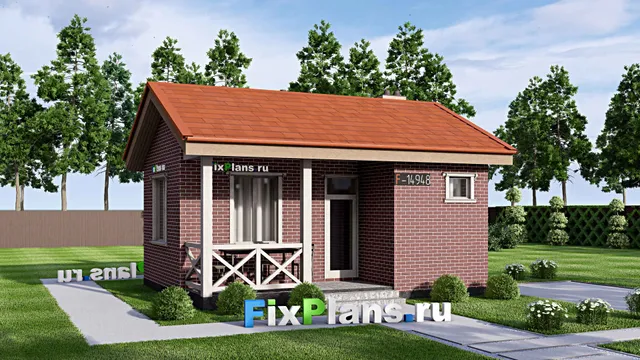 Проект бани 7 на 8, площадью 40 м² с санузлом
