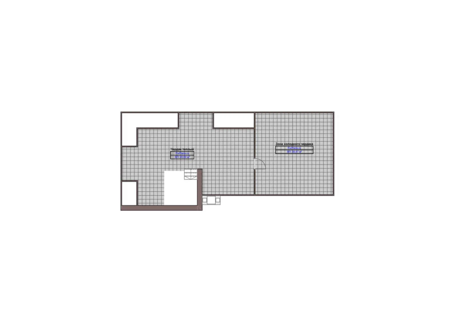 F-0026 - Планы дома с мансардой 17 на 20, площадью 330 м² с террасой, гаражом на 2 машины и 3 спальнями