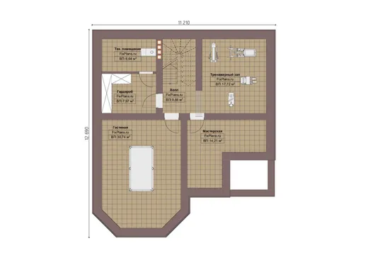 Планировка проекта F-3698
