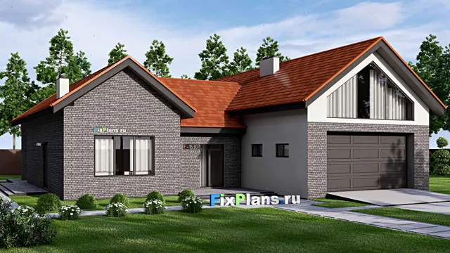 Проект дома с мансардой 21 на 24, площадью 360 м² с 3 спальнями