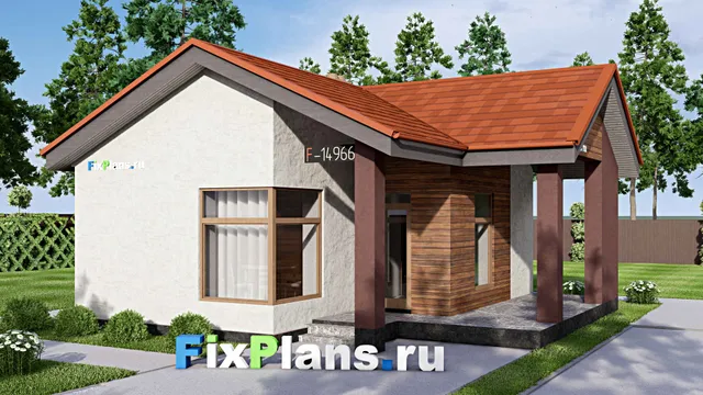 Проект бани 9 на 10, площадью 60 м² с комнатой отдыха, терассой и санузлом