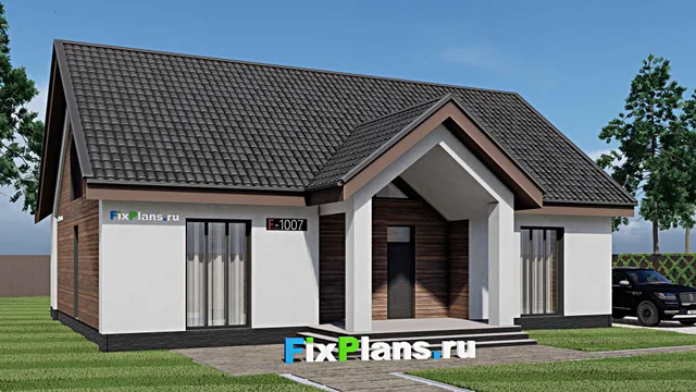 Проект дома с мансардой 12 на 15, площадью 230 м² с 6 спальнями