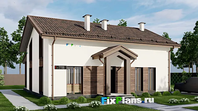 Проект дома с мансардой 13 на 15, площадью 240 м² с террасой и 5 спальнями