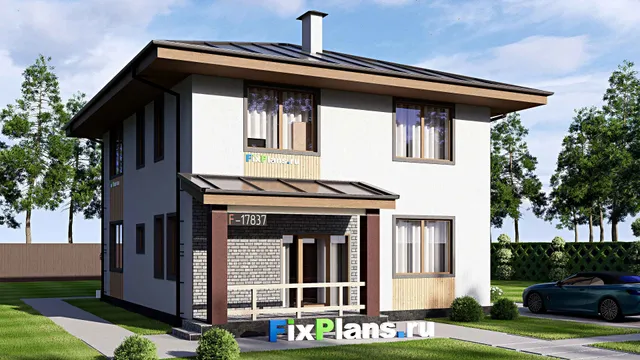 Проект двухэтажного дома 10 на 13, площадью 170 м² с 5 спальнями
