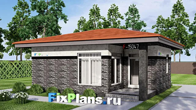 Проект бани 8 на 9, площадью 50 м² с комнатой отдыха и санузлом