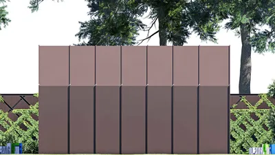 Проект гаража 5 на 8, площадью 30 м² на 1 машиноместо — фасад 5