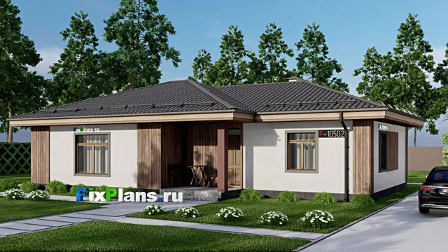 Проект одноэтажного дома 10 на 18, площадью 120 м² с 1 спальнями