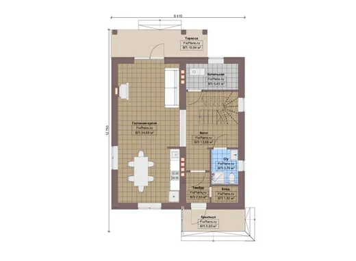 Планировка проекта F-8504
