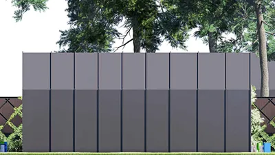 Проект гаража 5 на 10, площадью 40 м² на 1 машиноместо — фасад 5
